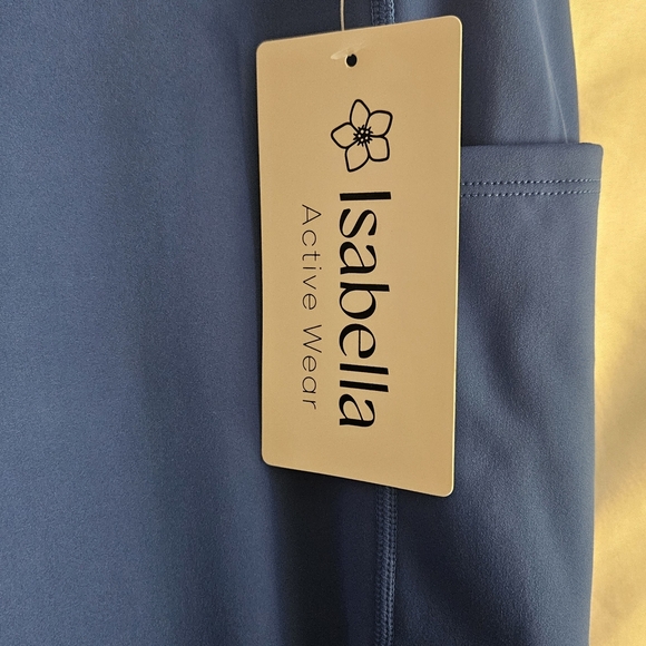 #43 IsAbella Vibrant Blue Active Leggings - Picture 4 of 4